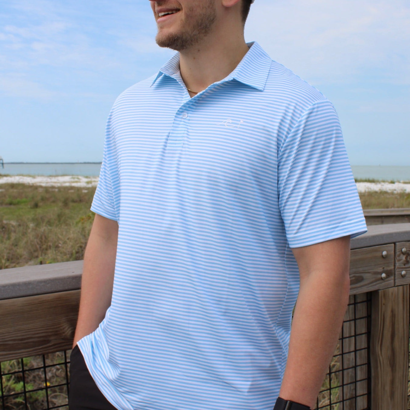 Men’s performance golf polo – moisture-wicking, lightweight, and designed for all-day comfort. Inspired by premium golf brands like Good Good, Fore the Girls, Rhoback, and Titleist. Perfect for on and off the course.