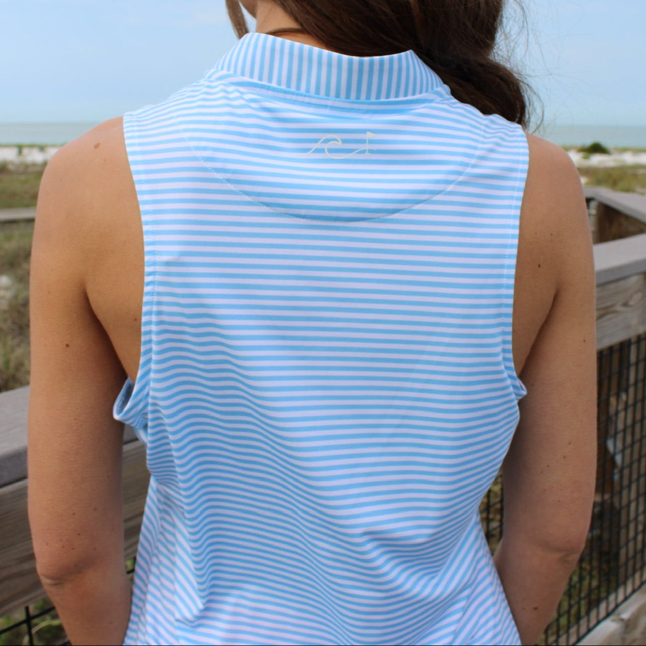 Women's performance golf polo inspired by Good Good and Fore the Girls, lightweight and moisture-wicking